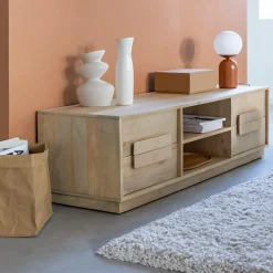Meuble Tv<Made in Meubles Meuble TV en bois de manguier Lioris