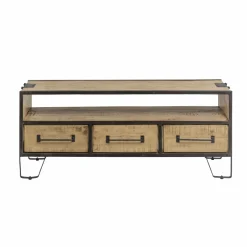 Meuble Tv<Made in Meubles Meuble TV en bois de manguier 3 tiroirs Wood