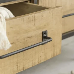 Meuble Tv<Made in Meubles Meuble TV en bois de manguier 3 tiroirs Wood