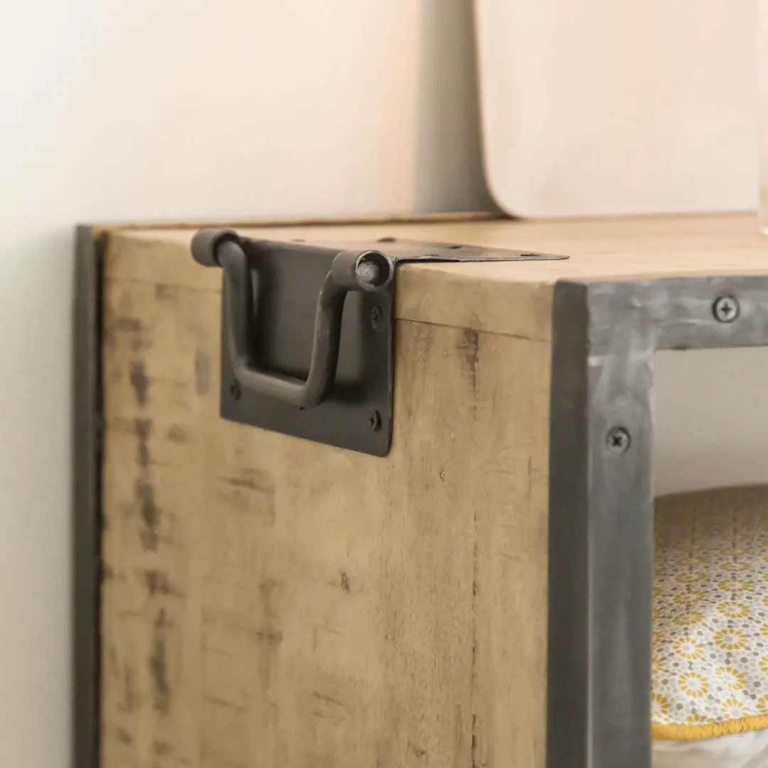 Meuble Tv<Made in Meubles Meuble TV en bois de manguier 3 tiroirs Wood