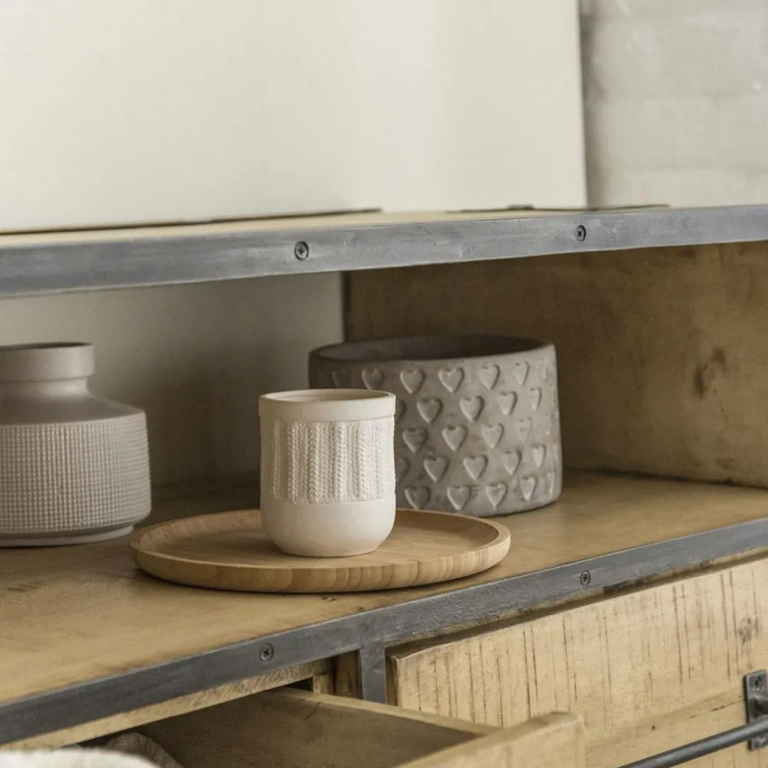 Meuble Tv<Made in Meubles Meuble TV en bois de manguier 3 tiroirs Wood