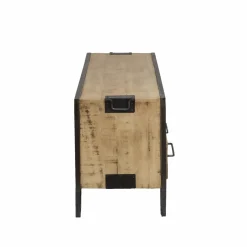 Meuble Tv<Made in Meubles Meuble TV en bois de manguier 3 tiroirs Wood
