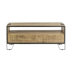 Meuble Tv<Made in Meubles Meuble TV en bois de manguier 3 tiroirs Wood