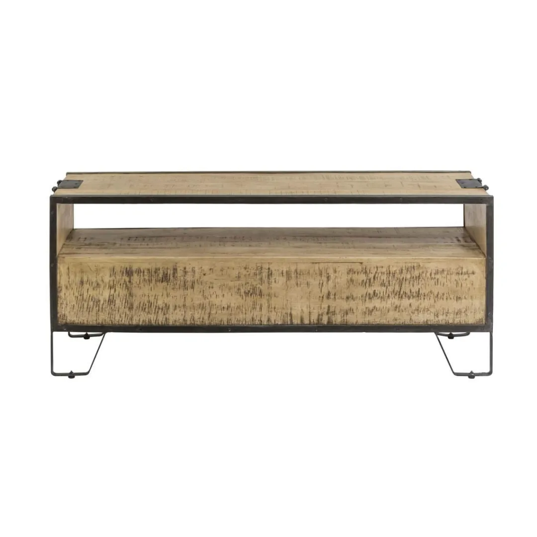 Meuble Tv<Made in Meubles Meuble TV en bois de manguier 3 tiroirs Wood