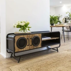 Meuble Tv<Made in Meubles Meuble TV en bois de manguier Nautilus