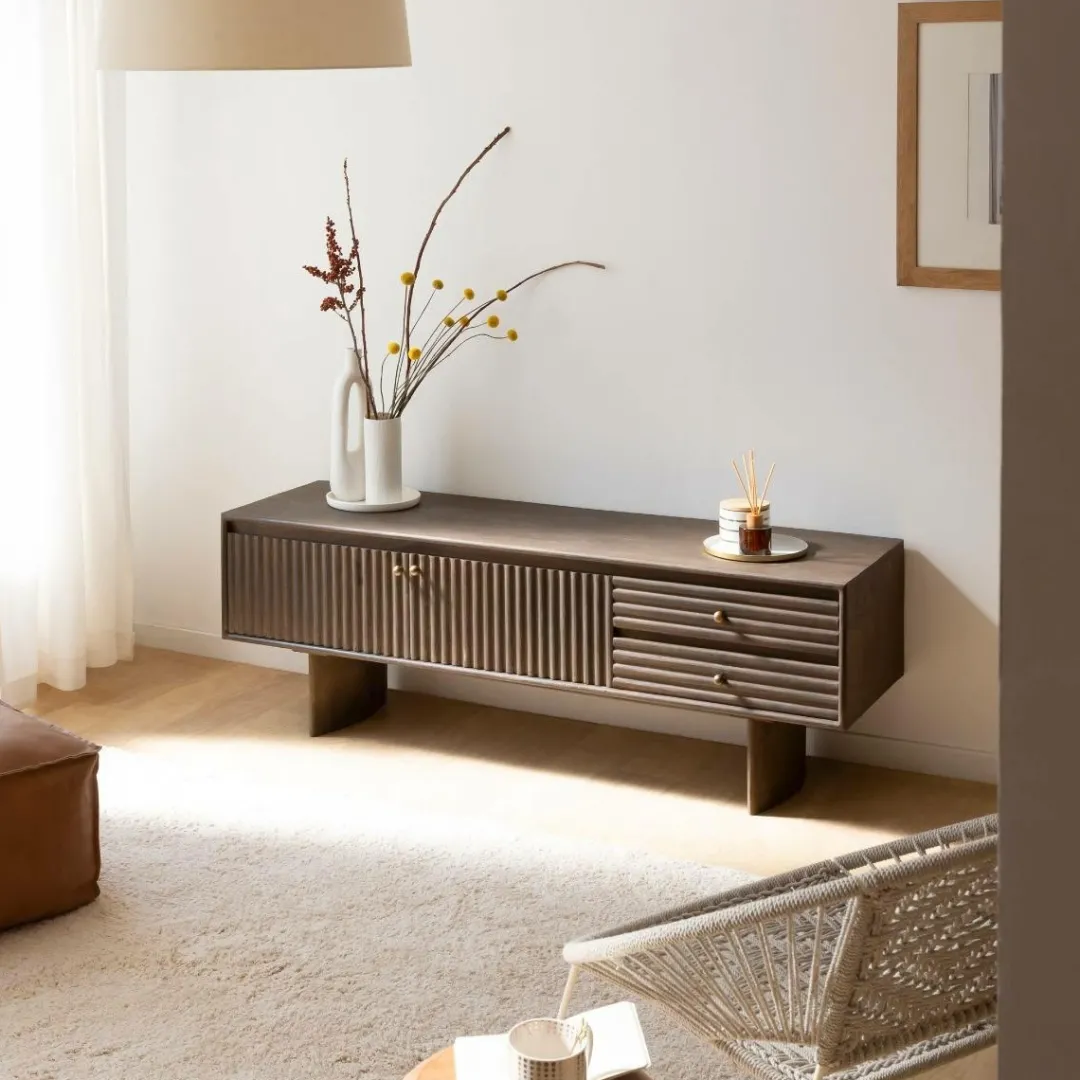 Meuble Tv<Made in Meubles Meuble TV en bois de manguier Niels