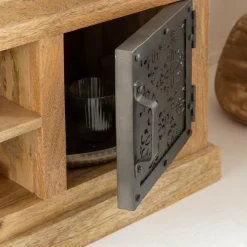 Meuble Tv<Made in Meubles Meuble TV en bois de manguier et métal Sahara