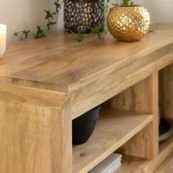 Meuble Tv<Made in Meubles Meuble TV en bois de manguier et métal Sahara