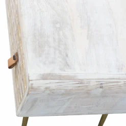 Meuble Tv<Made in Meubles Meuble TV en bois de manguier blanchi Rhodes