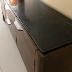 Meuble Tv<Made in Meubles Meuble TV en bois de manguier et marbre noir Roch