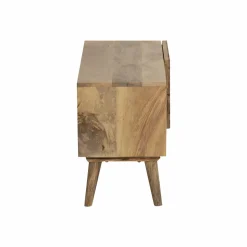 Meuble Tv<Made in Meubles Meuble TV en bois de manguier chevrons Maëva