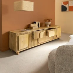 Meuble Tv<Made in Meubles Meuble TV en bois de manguier Eros