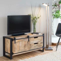 Meuble Tv<Made in Meubles Meuble TV en bois de manguier 120 cm New-York