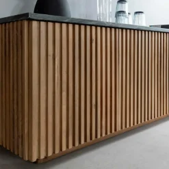 Meuble Tv<Made in Meubles Meuble TV en bois de manguier et marbre Betty