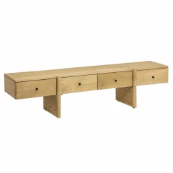 Meuble Tv<Made in Meubles Meuble TV en bois de manguier 4 tiroirs Amara