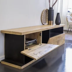 Meuble Tv<Made in Meubles Meuble TV en bois de manguier Joachim