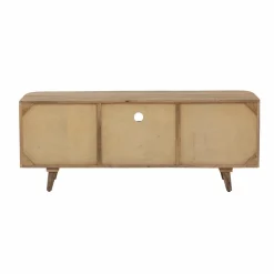 Meuble Tv<Made in Meubles Meuble TV en bois de manguier et cannage Palma