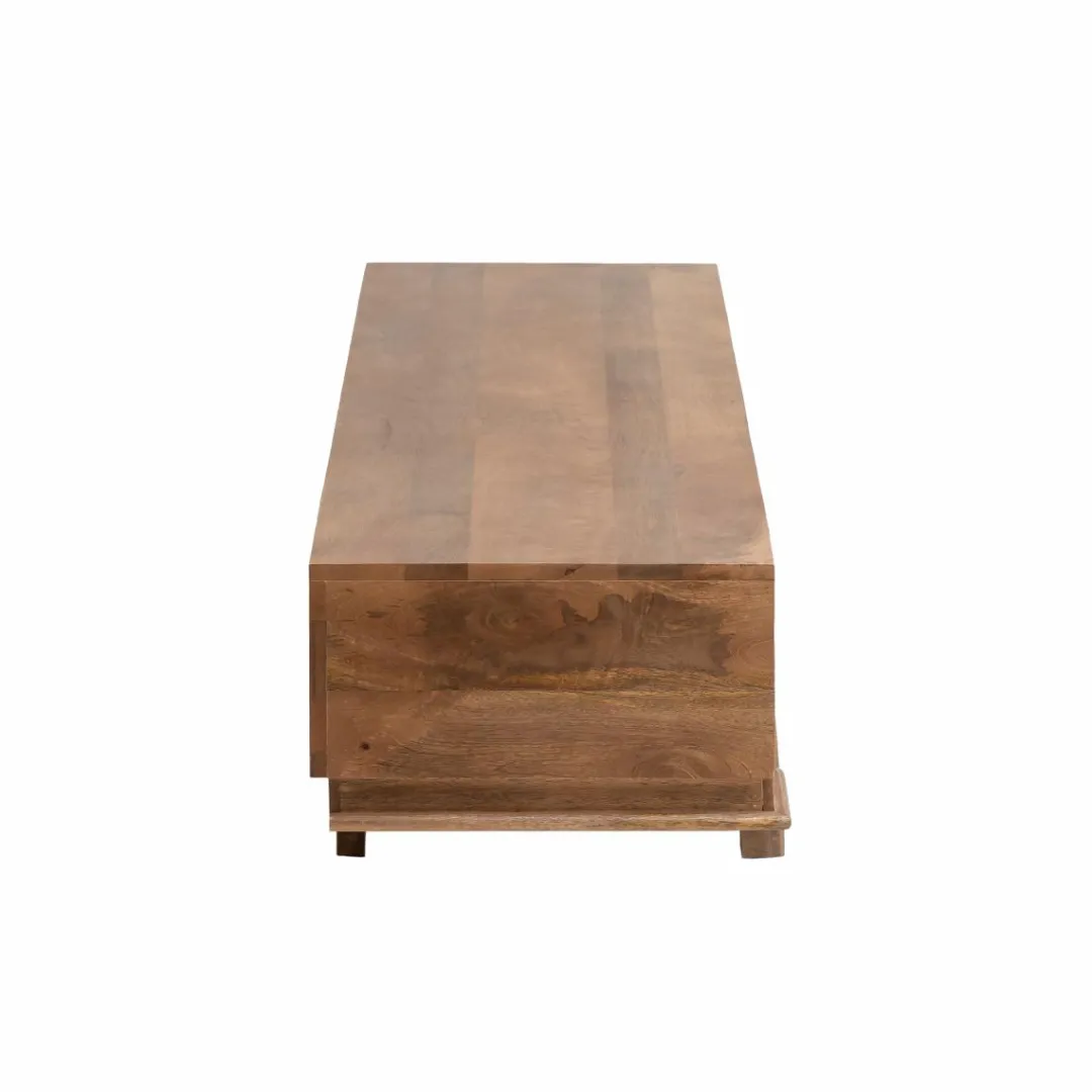 Meuble Tv<Made in Meubles Meuble TV en bois de manguier foncé Daelan