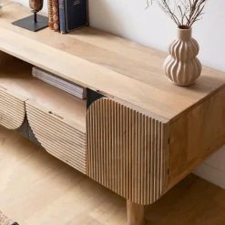 Meuble Tv<Made in Meubles Meuble tv en bois de manguier Loëvan