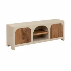 Meuble Tv<Made in Meubles Meuble TV en bois effet béton et bois d'acacia Dalva