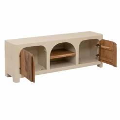 Meuble Tv<Made in Meubles Meuble TV en bois effet béton et bois d'acacia Dalva