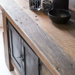 Meuble Tv<Made in Meubles Meuble TV en bois recyclé et métal Hector