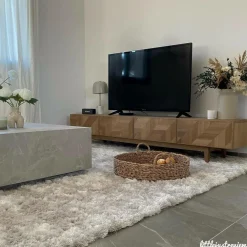 Meuble Tv<Made in Meubles Meuble TV en chêne massif Plume