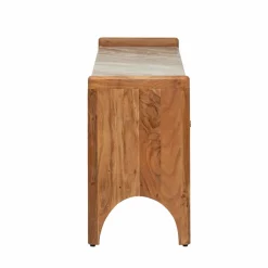 Meuble Tv<Made in Meubles Meuble TV en marbre et bois d'acacia Calix