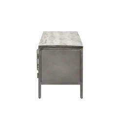 Meuble Tv<Made in Meubles Meuble tv en métal gris Gustavo