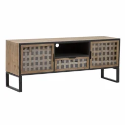 Meuble Tv<Made in Meubles Meuble TV en sapin et métal noir Elise