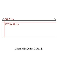 Meuble Tv<Made in Meubles Meuble TV en sapin et métal noir Elise
