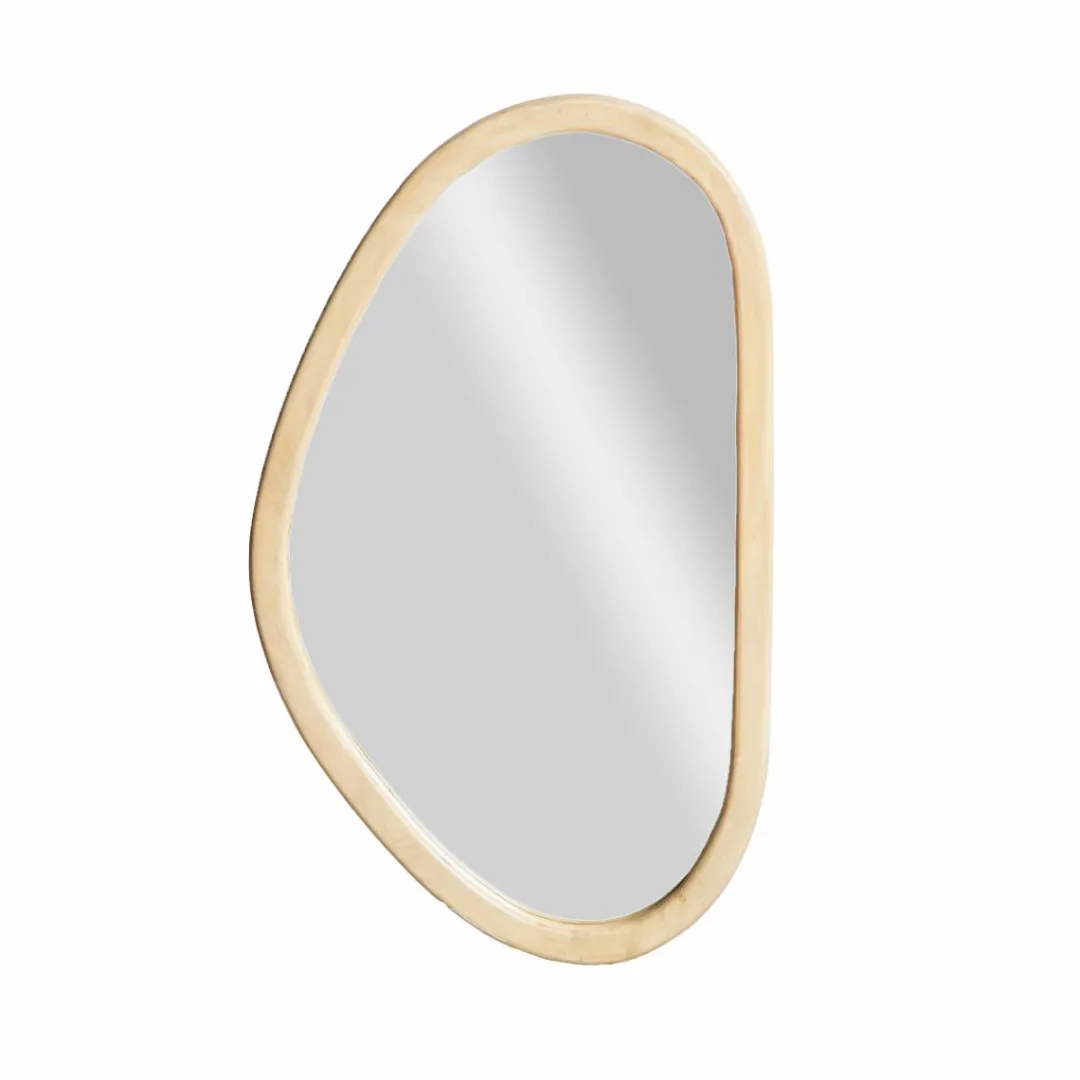 Miroir|Décoration<Made in Meubles Miroir abstrait en bois de manguier clair Marley