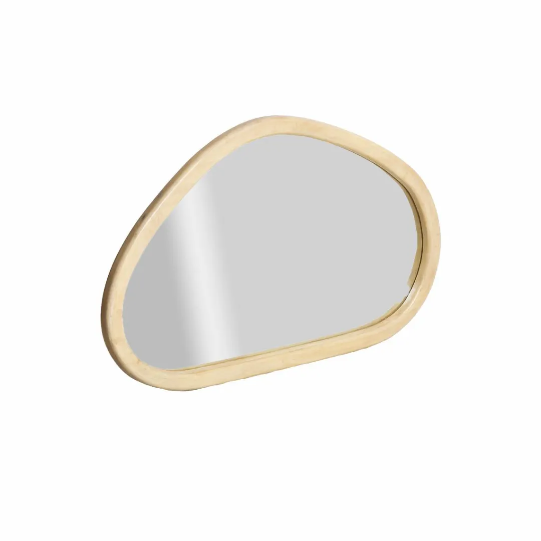 Miroir|Décoration<Made in Meubles Miroir abstrait en bois de manguier clair Marley