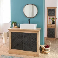 Miroir|Décoration<Made in Meubles Miroir en aluminium petit modèle Beryl