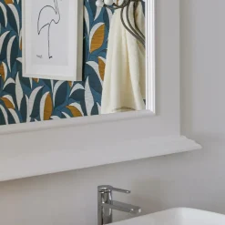 Miroir<Made in Meubles Miroir en bois de pin blanc Manel