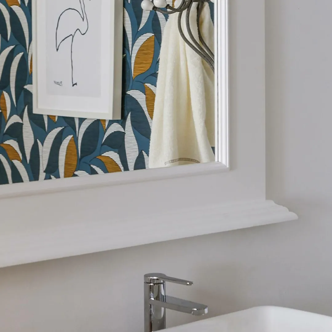 Miroir<Made in Meubles Miroir en bois de pin blanc Manel