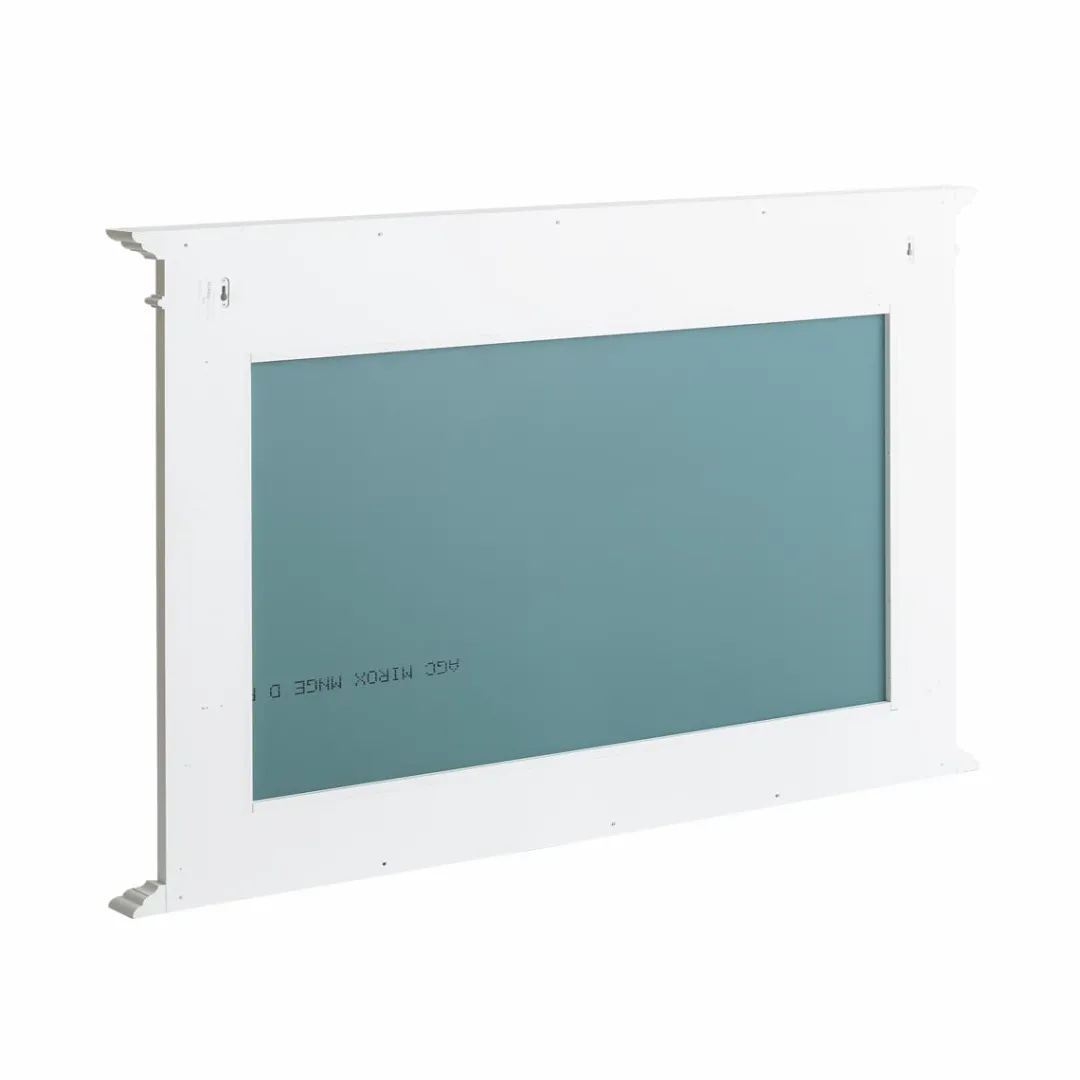 Miroir<Made in Meubles Miroir en bois de pin blanc Manel