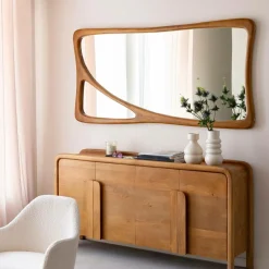 Miroir|Décoration<Made in Meubles Miroir mural organique en bois de manguier Marley