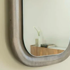 Miroir|Décoration<Made in Meubles Miroir ovale en bois de manguier Marley