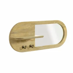 Miroir|Décoration<Made in Meubles Miroir ovale en bois de manguier clair Juliet