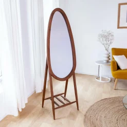 Miroir|Décoration<Made in Meubles Miroir sur pied en bois de manguier Joyce