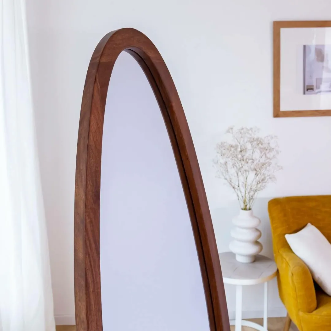 Miroir|Décoration<Made in Meubles Miroir sur pied en bois de manguier Joyce