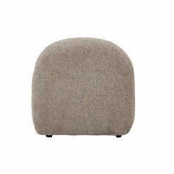 Fauteuil<Made in Meubles Module central canapé en tissu bouclette gris Calya