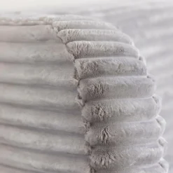 Fauteuil<Made in Meubles Méridienne en velours côtelé gris Soléa