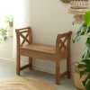 Banc<Made in Meubles Petit banc en bois d'acacia Isolde