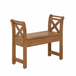 Banc<Made in Meubles Petit banc en bois d'acacia Isolde