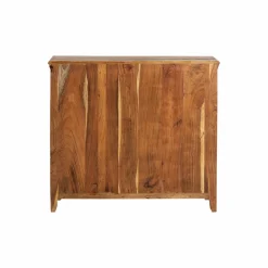 Buffet<Made in Meubles Petit buffet à lattes en bois coloré Ethnik