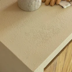 Buffet<Made in Meubles Petit buffet 2 portes en bois effet béton et bois recyclé Dalva