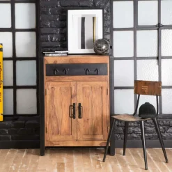 Buffet<Made in Meubles Petit buffet en bois d'acacia 80 cm Havana