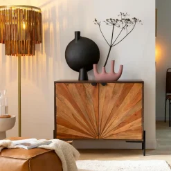 Buffet<Made in Meubles Petit buffet en bois d'acacia Elvira